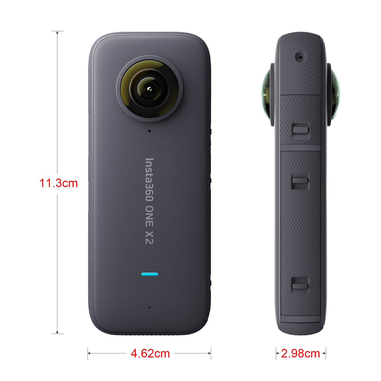 Insta360 ONE X2 Panoramic Video Action Camera LCD Touch Screen Waterproof Stabilization 360 Camera