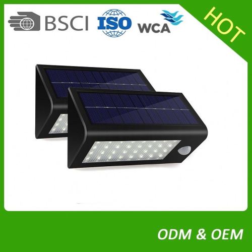 Factory Wholesale cheap price solar motion sensor lights outdoor wall garden lamp