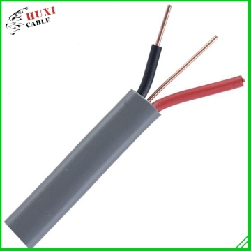 Flat electric wire and cable