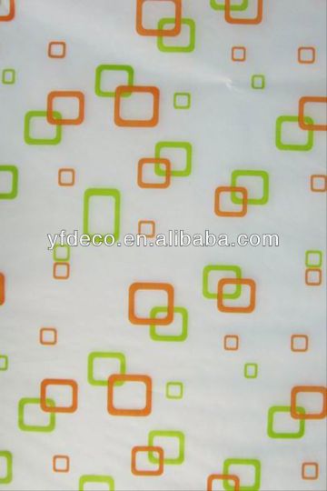 peva printed shower curtain