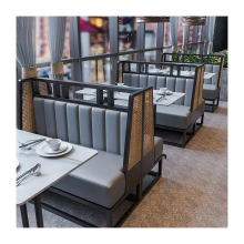 Comfortable Restaurant Lounge: Booth Seating and Tables