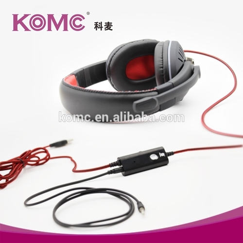 Bulk cheap price gaming headsets , independent volume control headsets , noise cancelling earpiece made in China