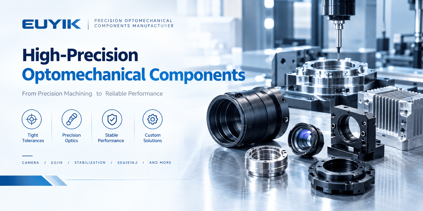 componentes optomecánicos optomechanical components