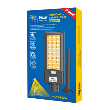 Farola solar LED con mando a distancia