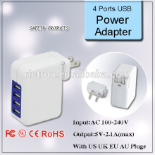 5V 4A Universal Micro USB Adapter (RC662) with UL Approval