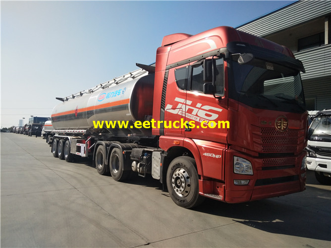 42000 lita aluminium dizeli tank nusu trailer