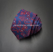 Mens Silk Tie Blue Slim Necktie