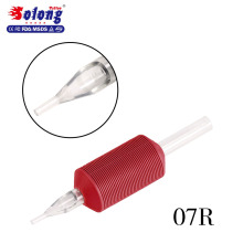 Solong 20pcs/box Red Plastic Tattoo Grips 25mm Tattoo Tubes