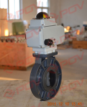 high quality wafer electric UPVC Butterfly Valve