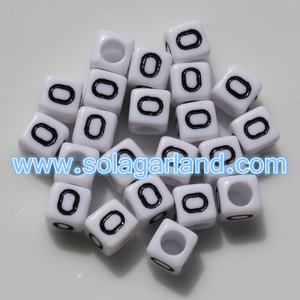 Alphabet Letter Cube Beads