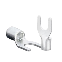 0.8MM Thick High Conductivity Uninsulated Crimp Male Spade Fork Terminal