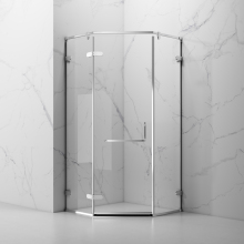 Corner Pentagon Hinge Swing Shower Enclosure