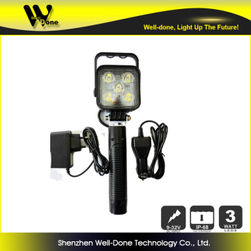 Battery powered rechargeable led flexible magnetic work light