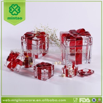 decorative colored giftbox glass coffee canisters                        
                                                Quality Choice