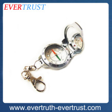 outdoor custom antique compass with snap hook