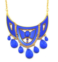 Statement Necklace, Fashion Jewelry Epoxy Alloy Charm Acrylic Statement Necklace , Statement Necklace 2015 Wholesale PT1136
