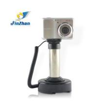 Charging alarmed anti-theft stand for camera display