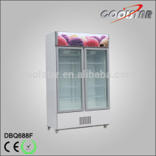 Large storage space luxury upright display freezer