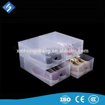 Cheap Thin Stackable White Acrylic Shoe Storage Boxes for Sale
