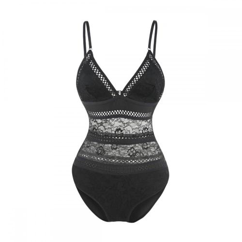 Body de lingerie sexy en dentelle transparente pour dames