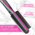 2in1 hair straightener comb wooden hair brush
