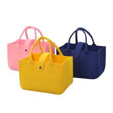 Wholesale Custom Color Mini Felt Tote Bags for Kids - Christmas Handmade Felt Bag Gift