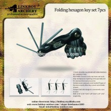 linkboy LBC037 Wholesale high strength tool,Folding hexagon key set 7pcs