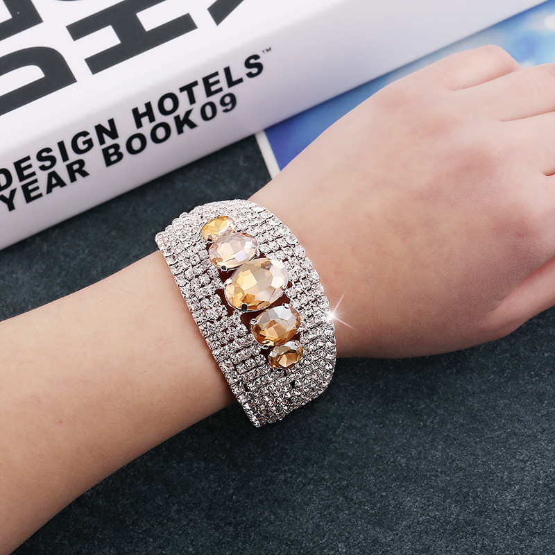 2018 Fashion Gold Crystal Chain Bracelet