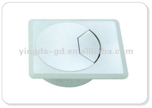 plastic wire box for computer desk / table hole cover