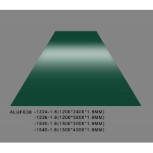 Plaque en tôle d&#39;aluminium vert forêt brillant 1,6 mm