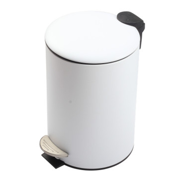 Round Step Trash Can for Home Storage