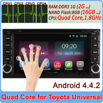 Ownice New Quad Core Android 4.4.2 car dvd player for toyota rav4 corolla hilux Cortex A9 1.8GHz