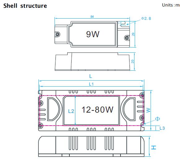 75watt led driver ballast