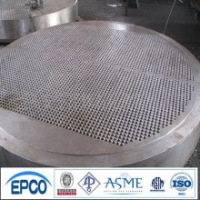 Open die forging steel tube sheet for heat exchanger