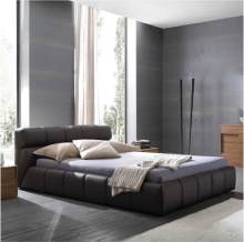 High quality modern leather bed