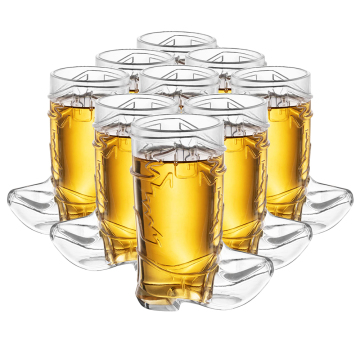 Creative Plastic Cowboy Boot Shot Glass - 1OZ Reusable Beverage Cup