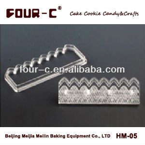 Acrylic lace fondant cutter,cake decorating lace cutter