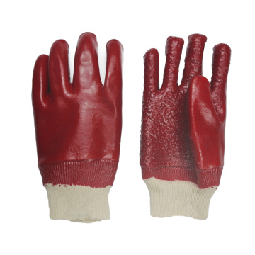 PVC glove heavy duty terry toweling linning