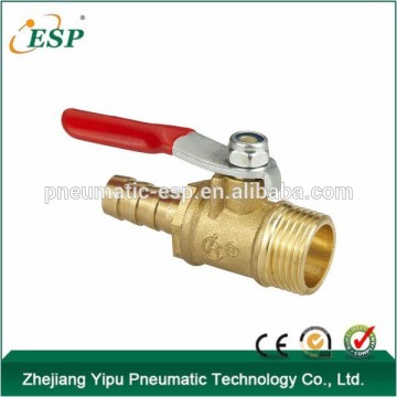 pneumatic thread ball valve male thread to barb type