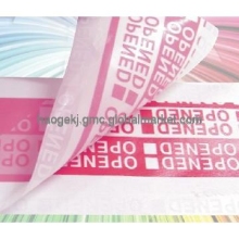 VOID Tamper Evident Sticker,  Security Sealing Strip