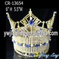 Gold Plate Beauty Queen Pearl corona redonda completa