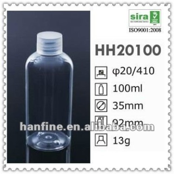 100ml pet cosmetic packaging bottle,100ml plastic bottle