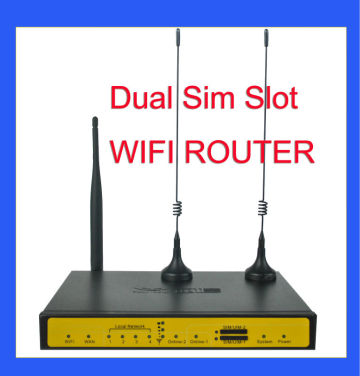 dual sim 3g router for dvr cctv,dual sim 3g bonding router WIFI router.