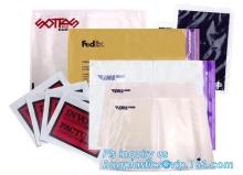 mailing packing list envelope for jewelry, blank mailing PE packing list envelope in stock, DHL Asia Pacifica Packing list Envel