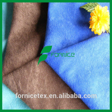 100% polyester tricot knitted brushed alova fabric