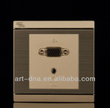 Wall switch VGA & Audio socket (3.5mm)