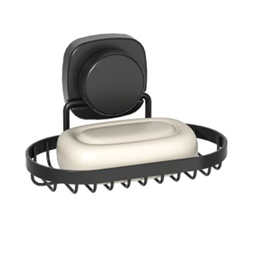 WIREKING Wall-Mounted Suction Cup Soap Holder