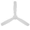 55 inch DC ceiling fan without led