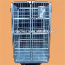 ISO certificated wire mesh steel roll container business trolley