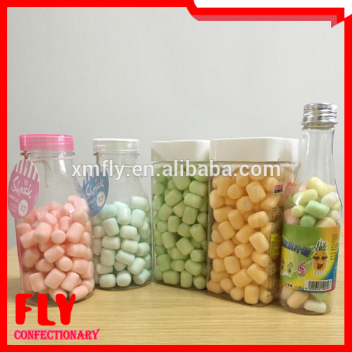 Bottle / Jar Packed Halal Heart / Mini Round Shape Crispy Marshmallow Candy